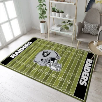 Las Vegas Raiders Nfl 32 Area Rug Living Room And Bed Room Rug Rug Regtangle Carpet Floor Decor Home Decor 0