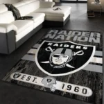 Las Vegas Raiders Nfl 33 Area Rug Living Room And Bed Room Rug Rug Regtangle Carpet Floor Decor Home Decor 0