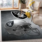 Las Vegas Raiders Nfl 34 Area Rug Living Room And Bed Room Rug Rug Regtangle Carpet Floor Decor Home Decor 0