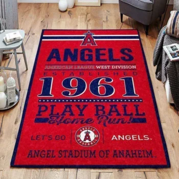 Los Angeles Angels Area Rug Mlb Baseball Team Logo Carpet Living Room Rugs Rug Regtangle Carpet Floor Decor Home Decor V752 0