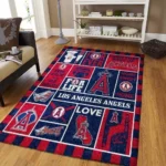 Los Angeles Angels Area Rug Mlb Baseball Team Logo Carpet Living Room Rugs Rug Regtangle Carpet Floor Decor Home Decor V754 0