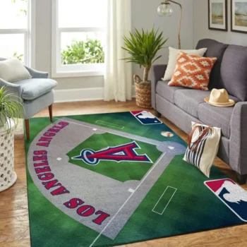 Los Angeles Angels Area Rugs Mlb Baseball Team Logo Carpet Living Room Floor Home Decor Rug Regtangle Carpet Floor Decor Home Decor 0