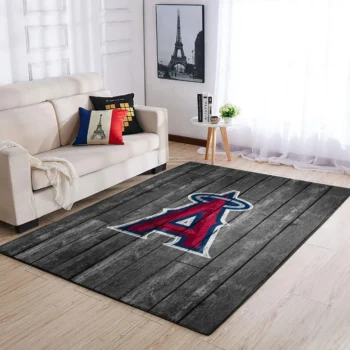 Los Angeles Angels Mlb Area Rugs Baseball Living Room Carpet Team Logo Wooden Home Rug Regtangle Carpet Floor Decor Home Decor 0