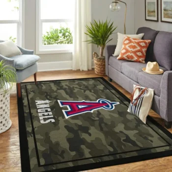 Los Angeles Angels Mlb Area Rugs Camo Style Living Room Carpet Team Logo Home Rug Regtangle Carpet Floor Decor Home Decor 0