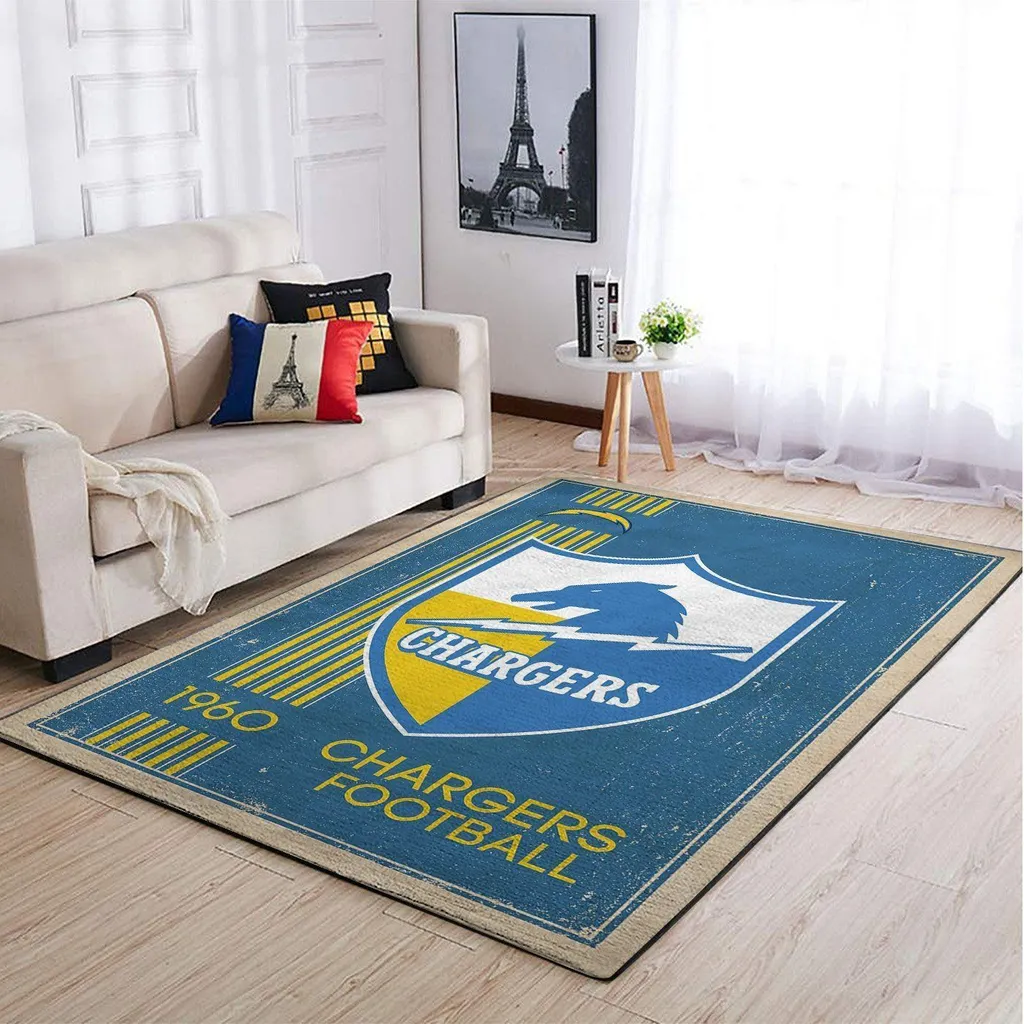 Los Angeles Chargers Nfl Area Rugs Retro Style Living Room Carpet Team Logo Sports Rug Regtangle Carpet Floor Decor Home Decor 0 Los Angeles Chargers Nfl Area Rugs Retro Style Living Room Carpet Team Logo Sports Rug Regtangle Carpet Floor Decor Home Decor 0