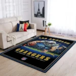 Los Angeles Chargers Nfl Team Pride Rectangle Area Rug Area Rug Living Room Carpet Rug Regtangle Carpet Floor Decor Home Decor 0