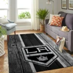 Los Angeles Kings Nhl Team Logo Area Rugs Wooden Style Living Room Carpet Sports Rug Regtangle Carpet Floor Decor Home Decor 0
