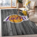 Los Angeles Lakers Nba Team Logo Grey Wooden Style Nice Gift Home Deco 0