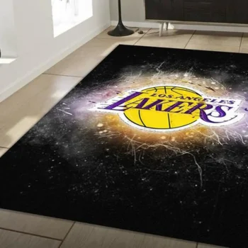 Los Angeles Lakers Rug Area Rug Basketball Legend Home Living Decor Sport Decor 0