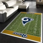 Los Angeles Rams American Nfl 54 Area Rug Living Room And Bed Room Rug Rug Regtangle Carpet Floor Decor Home Decor 0