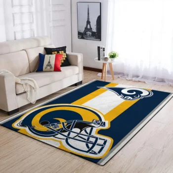 Los Angeles Rams Nfl Area Rugs Team Logo Helmet Living Room Carpet Sports Rug Regtangle Carpet Floor Decor Home Decor 0