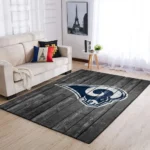 Los Angeles Rams Nfl Team Logo Grey Area Rugs Wooden Style Living Room Carpet Sports Rug Regtangle Carpet Floor Decor Home Decor 0