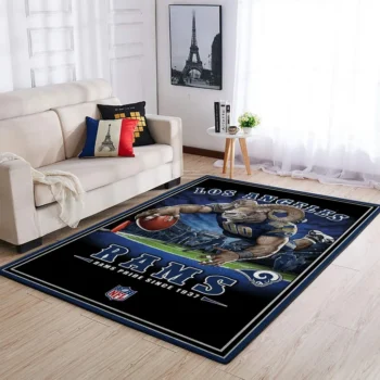 Los Angeles Rams Nfl Team Pride Rectangle Area Rug Area Rug Living Room Carpet Rug Regtangle Carpet Floor Decor Home Decor 0