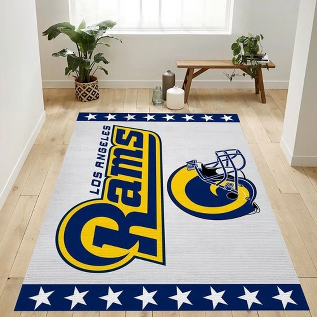 Los Angeles Rams Retro Nfl Logo Area Rug For Gift Living Room Rug Home 0 Los Angeles Rams Retro Nfl Logo Area Rug For Gift Living Room Rug Home 0