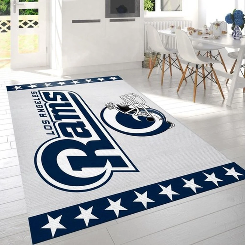 Los Angeles Rams White Nfl Team Logo Rug Living Room Rug Us Gift Decor 0 Los Angeles Rams White Nfl Team Logo Rug Living Room Rug Us Gift Decor 0