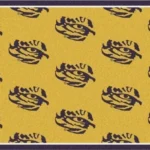 Lsu Tigers Area Rug Football Team Logo Carpet Living Room Rugs Rug Regtangle Carpet Floor Decor Home Decor V6676 0
