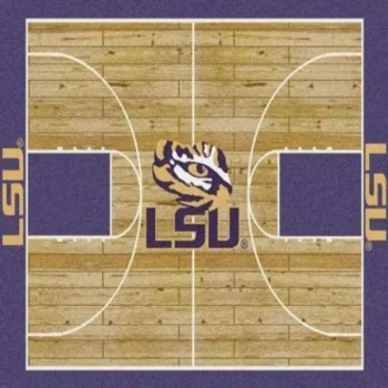Lsu Tigers Area Rug Living Room Rug Home Decor Basketball Court Ofd 191206 0