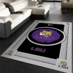 Lsu Tigers Ncaa 1 Area Rug Living Room And Bed Room Rug Rug Regtangle Carpet Floor Decor Home Decor 0