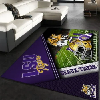 Lsu Tigers Ncaa 2 Area Rug Living Room And Bed Room Rug Rug Regtangle Carpet Floor Decor Home Decor 0