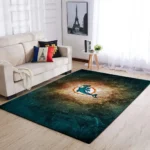 Miami Dolphins Area Rug Nfl Football Rug Regtangle Carpet Floor Decor Home Decor 0