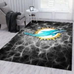Miami Dolphins Nfl 12 Area Rug Living Room And Bed Room Rug Rug Regtangle Carpet Floor Decor Home Decor 0