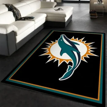 Miami Dolphins Nfl 16 Area Rug Living Room And Bed Room Rug Rug Regtangle Carpet Floor Decor Home Decor 0