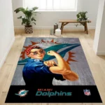 Miami Dolphins Nfl 20 Area Rug Living Room And Bed Room Rug Rug Regtangle Carpet Floor Decor Home Decor 0