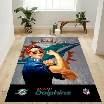 Miami Dolphins Nfl 20 Area Rug Living Room And Bed Room Rug Rug Regtangle Carpet Floor Decor Home Decor 0
