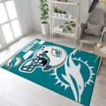 Miami Dolphins Nfl 23 Area Rug Living Room And Bed Room Rug Rug Regtangle Carpet Floor Decor Home Decor 0