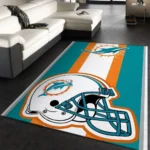 Miami Dolphins Nfl 24 Area Rug Living Room And Bed Room Rug Rug Regtangle Carpet Floor Decor Home Decor 0