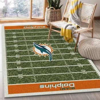 Miami Dolphins Nfl 36 Area Rug Living Room And Bed Room Rug Rug Regtangle Carpet Floor Decor Home Decor 0