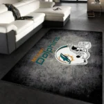 Miami Dolphins Nfl 7 Area Rug Living Room And Bed Room Rug Rug Regtangle Carpet Floor Decor Home Decor 0