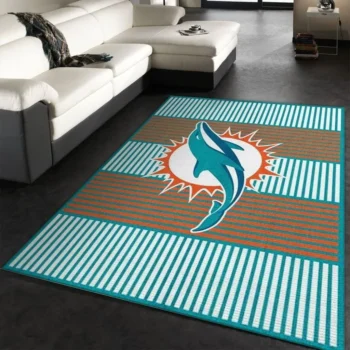 Miami Dolphins Nfl 8 Area Rug Living Room And Bed Room Rug Rug Regtangle Carpet Floor Decor Home Decor 0