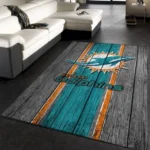 Miami Dolphins Nfl Team Logo Wooden Style Style Nice Gift Home Decor R 0
