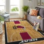 Miami Heat Area Rug Nba Basketball Team Logo Carpet Living Room Rugs Rug Regtangle Carpet Floor Decor Home Decor V1787 0