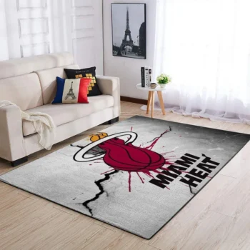 Miami Heat Area Rug Nba Basketball Team Logo Carpet Living Room Rugs Rug Regtangle Carpet Floor Decor Home Decor V1795 0