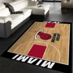 Miami Heat Nba 4 Area Rug Living Room And Bed Room Rug Rug Regtangle Carpet Floor Decor Home Decor 0