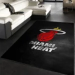 Miami Heat Nba 5 Area Rug Living Room And Bed Room Rug Rug Regtangle Carpet Floor Decor Home Decor 0