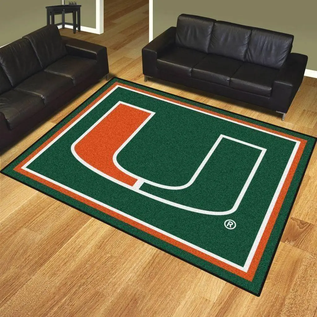 Miami Hurricanes Area Rug Football Team Logo Carpet Living Room Rugs Rug Regtangle Carpet Floor Decor Home Decor V11140 0 Miami Hurricanes Area Rug Football Team Logo Carpet Living Room Rugs Rug Regtangle Carpet Floor Decor Home Decor V11140 0
