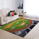 Miami Marlins Area Rug Mlb Baseball Team Logo Carpet Living Room Rugs Rug Regtangle Carpet Floor Decor Home Decor V3686 0