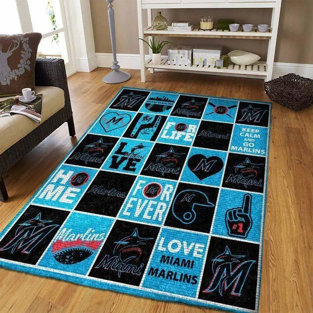 Miami Marlins Mlb Baseball Area Rug Baseball Rug Regtangle Carpet Floor Decor Home Decor V8392 0 Miami Marlins Mlb Baseball Area Rug Baseball Rug Regtangle Carpet Floor Decor Home Decor V8392 0