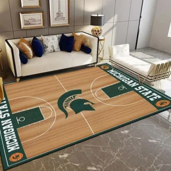 Michigan State Spartans Basketball Fan Rug Area Rug Living Room Carpet Rug Regtangle Carpet Floor Decor Home Decor 0