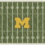 Michigan Wolverines Area Rug Football Team Logo Carpet Living Room Rugs Rug Regtangle Carpet Floor Decor Home Decor V8317 0