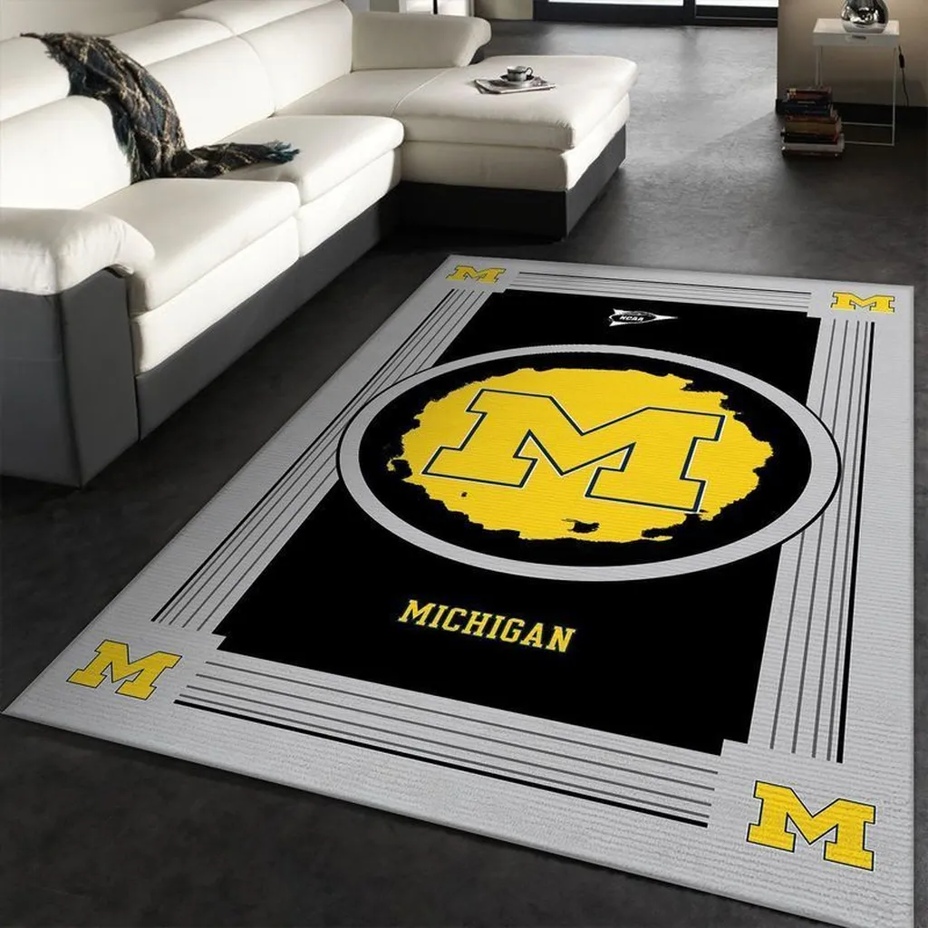 Michigan Wolverines Ncaa 1 Area Rug Living Room And Bed Room Rug Rug Regtangle Carpet Floor Decor Home Decor 0 Michigan Wolverines Ncaa 1 Area Rug Living Room And Bed Room Rug Rug Regtangle Carpet Floor Decor Home Decor 0