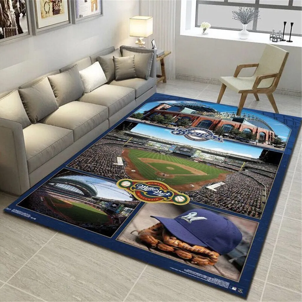 Milwaukee Brewers Mlb 11 Area Rug Living Room And Bed Room Rug Rug Regtangle Carpet Floor Decor Home Decor 0 Milwaukee Brewers Mlb 11 Area Rug Living Room And Bed Room Rug Rug Regtangle Carpet Floor Decor Home Decor 0