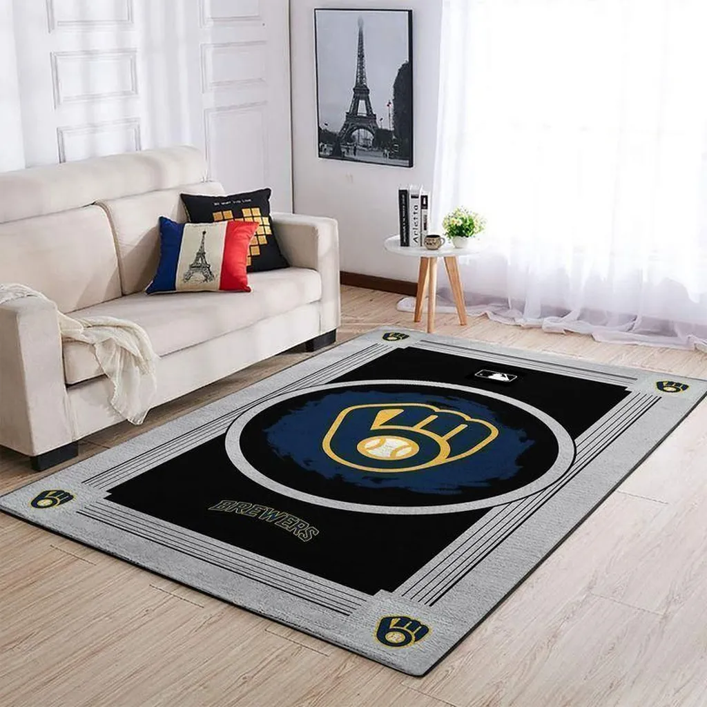 Milwaukee Brewers Mlb 13 Area Rug Living Room And Bed Room Rug Rug Regtangle Carpet Floor Decor Home Decor 0 Milwaukee Brewers Mlb 13 Area Rug Living Room And Bed Room Rug Rug Regtangle Carpet Floor Decor Home Decor 0