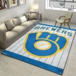 Milwaukee Brewers Mlb 5 Area Rug Living Room And Bed Room Rug Rug Regtangle Carpet Floor Decor Home Decor 0