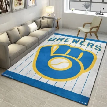 Milwaukee Brewers Mlb 5 Area Rug Living Room And Bed Room Rug Rug Regtangle Carpet Floor Decor Home Decor 0