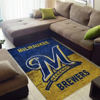 Milwaukee Brewers Mlb 8 Area Rug Living Room And Bed Room Rug Rug Regtangle Carpet Floor Decor Home Decor 0