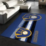 Milwaukee Brewers Mlb 9 Area Rug Living Room And Bed Room Rug Rug Regtangle Carpet Floor Decor Home Decor 0